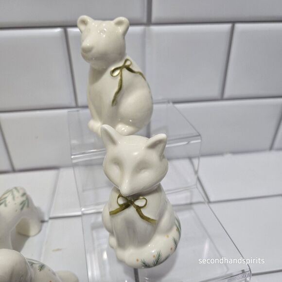 Target Bullseye Playground 2025 Set of 4 Christmas Porcelain Woodland Animals - Picture 4 of 6